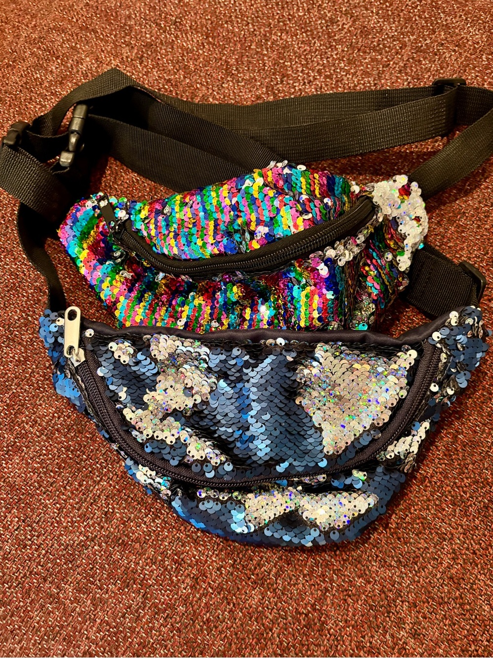 Sequin fanny pack bum bag bundle